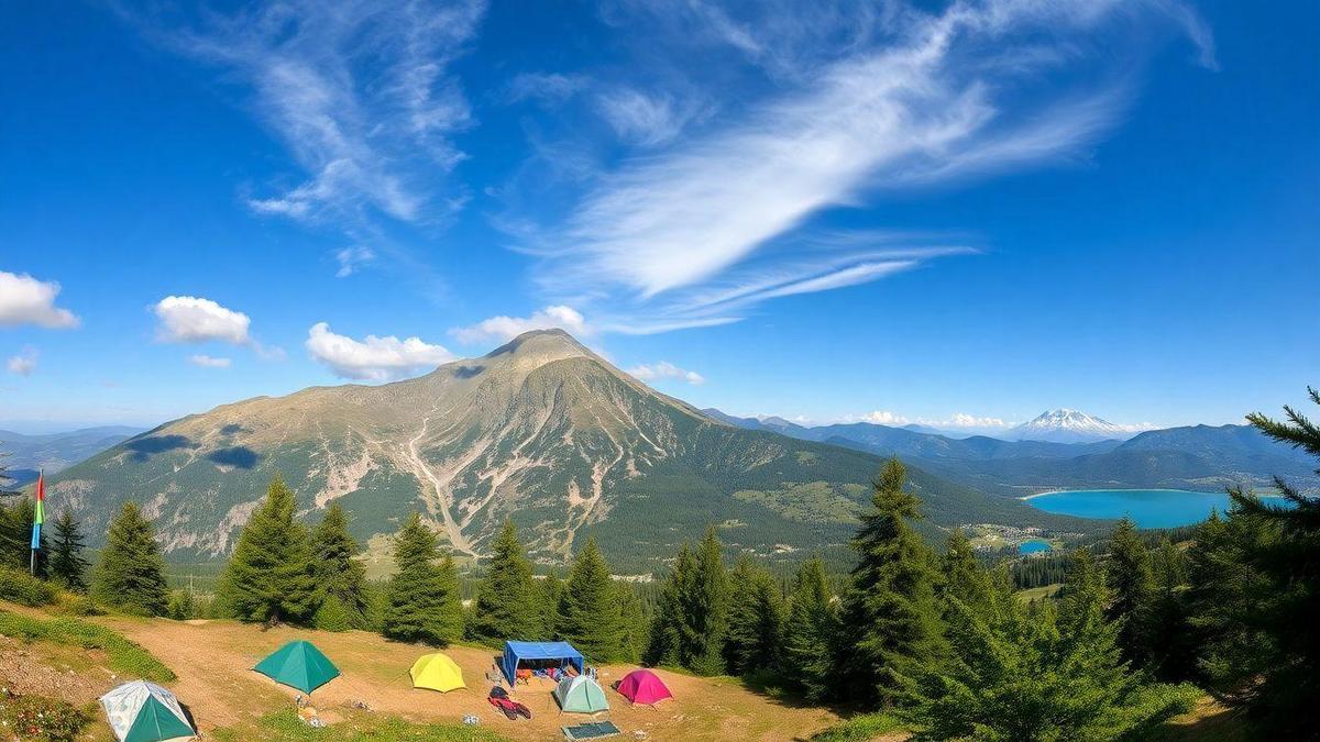 Melhores destinos de montanha para caminhadas e acampamento