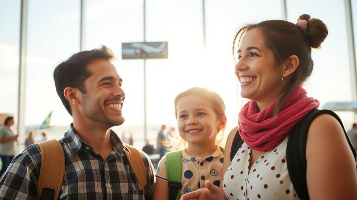 Promoções de passagens aéreas para famílias em viagem
